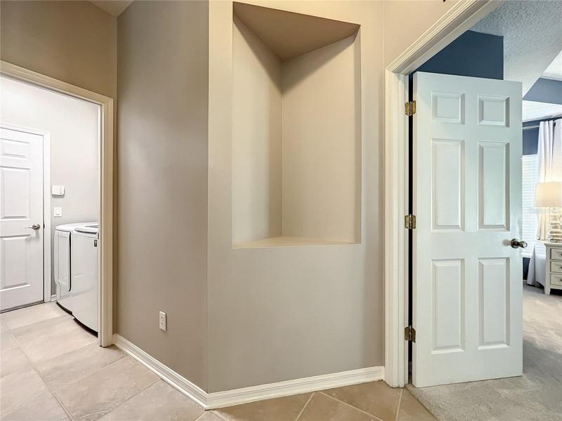 Hall to laundry