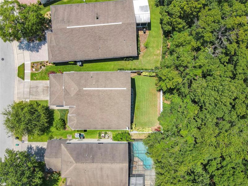 Aerial view before NEW ROOF