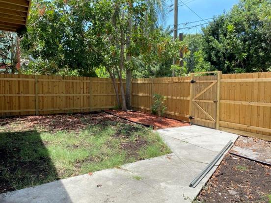 Side patio