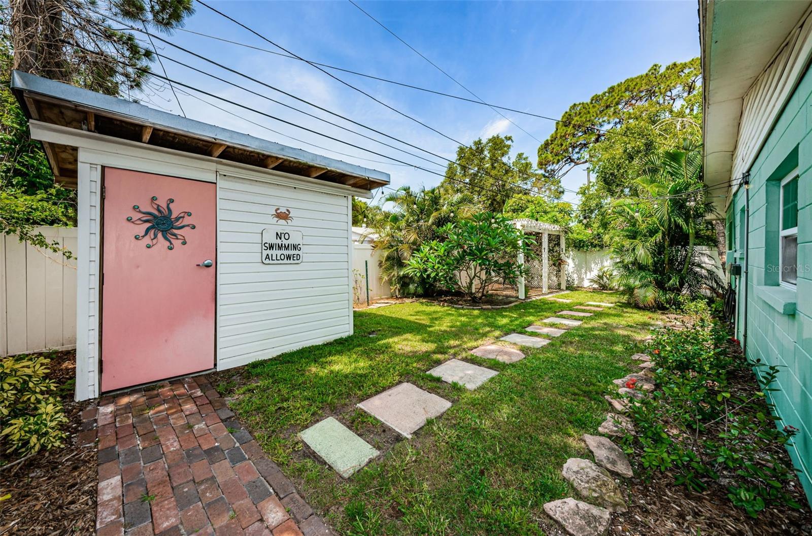 Storage shed to house all your outdoor equipment and needs.