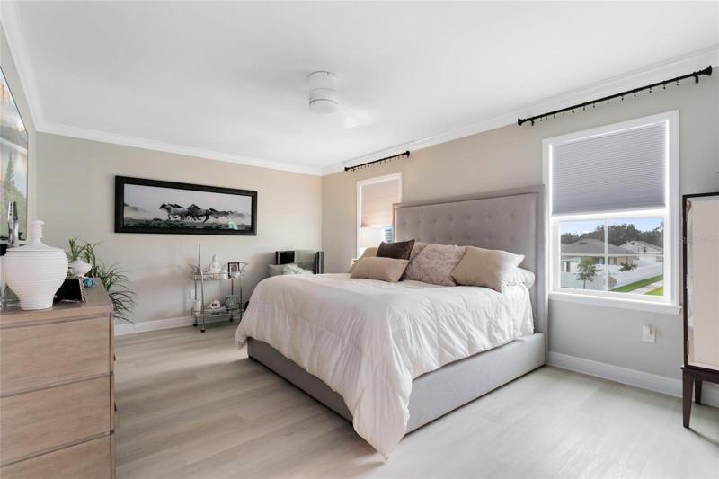 Retreat to the second floor where the master suite awaits.