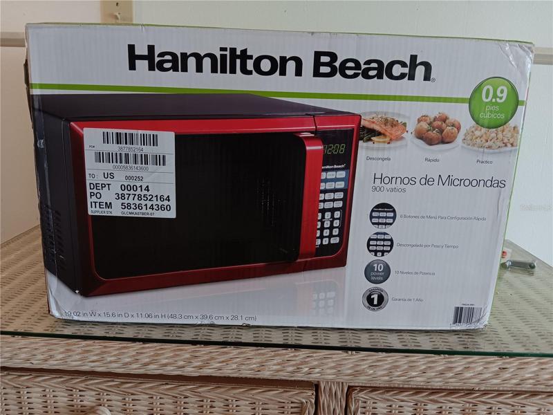 New microwave oven for you.