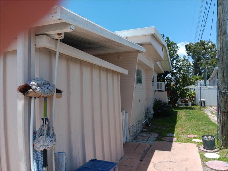 Rear of the home.