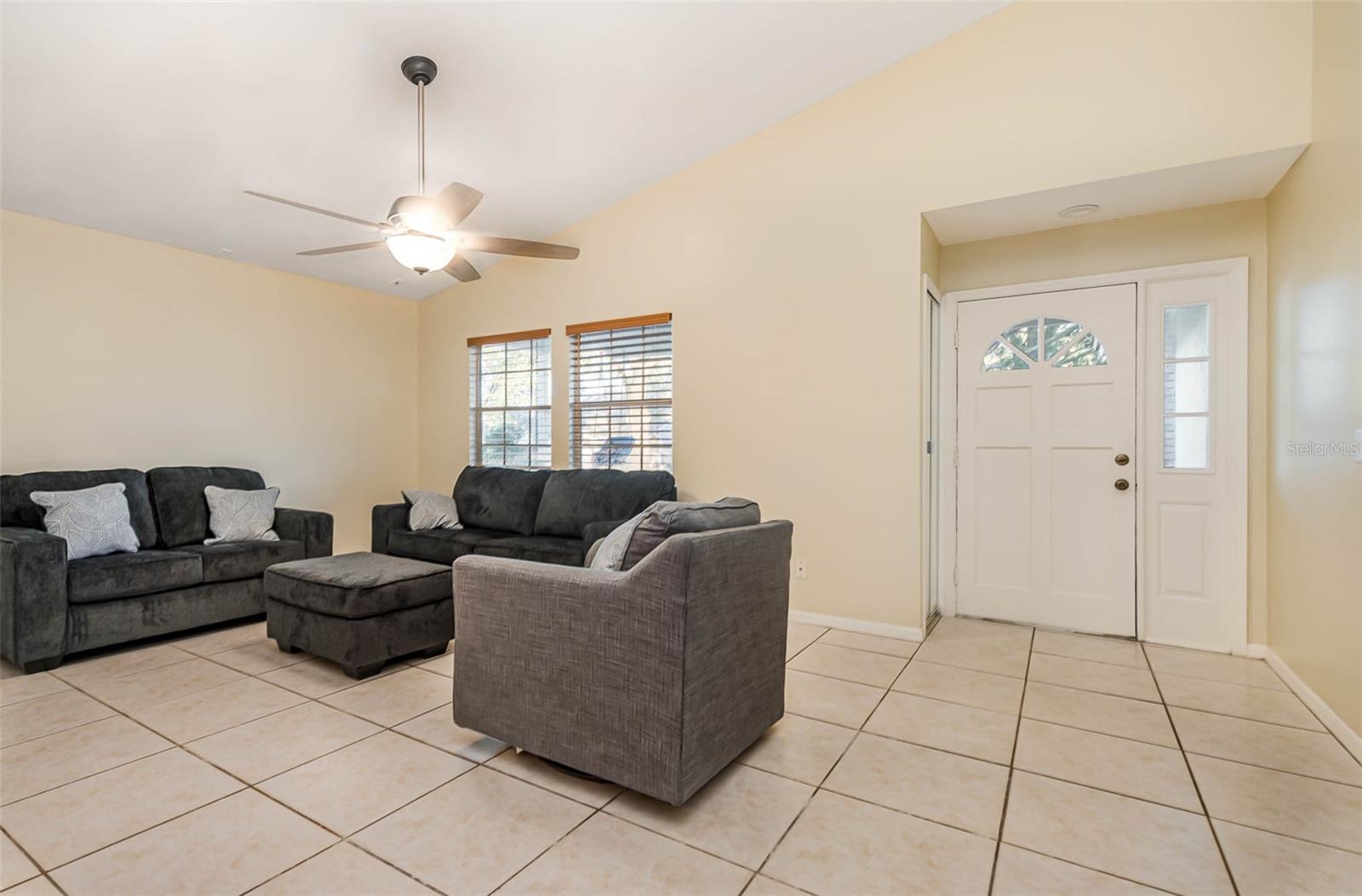 Living room and entry