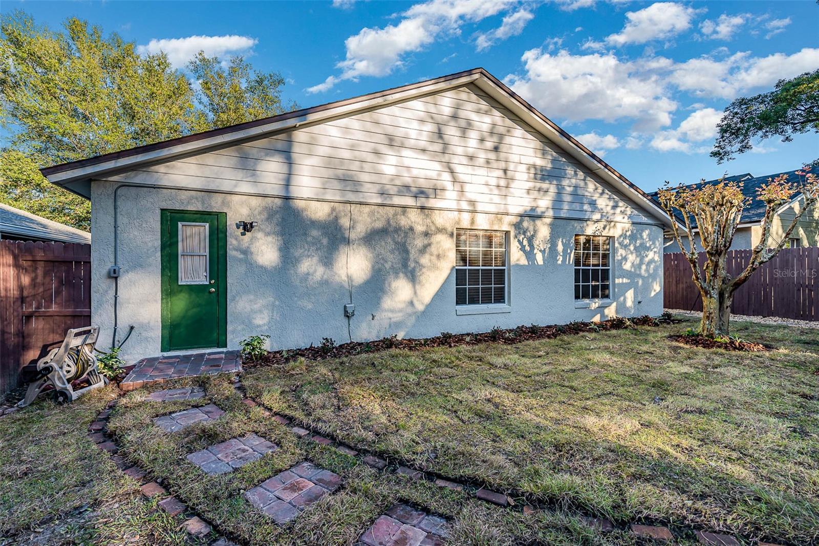 Rear view of home
