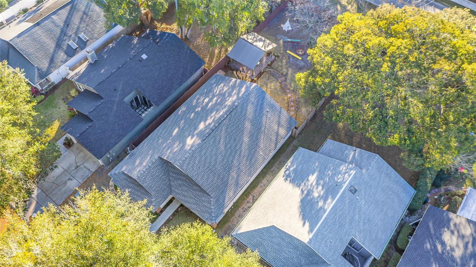 Aerial view of home