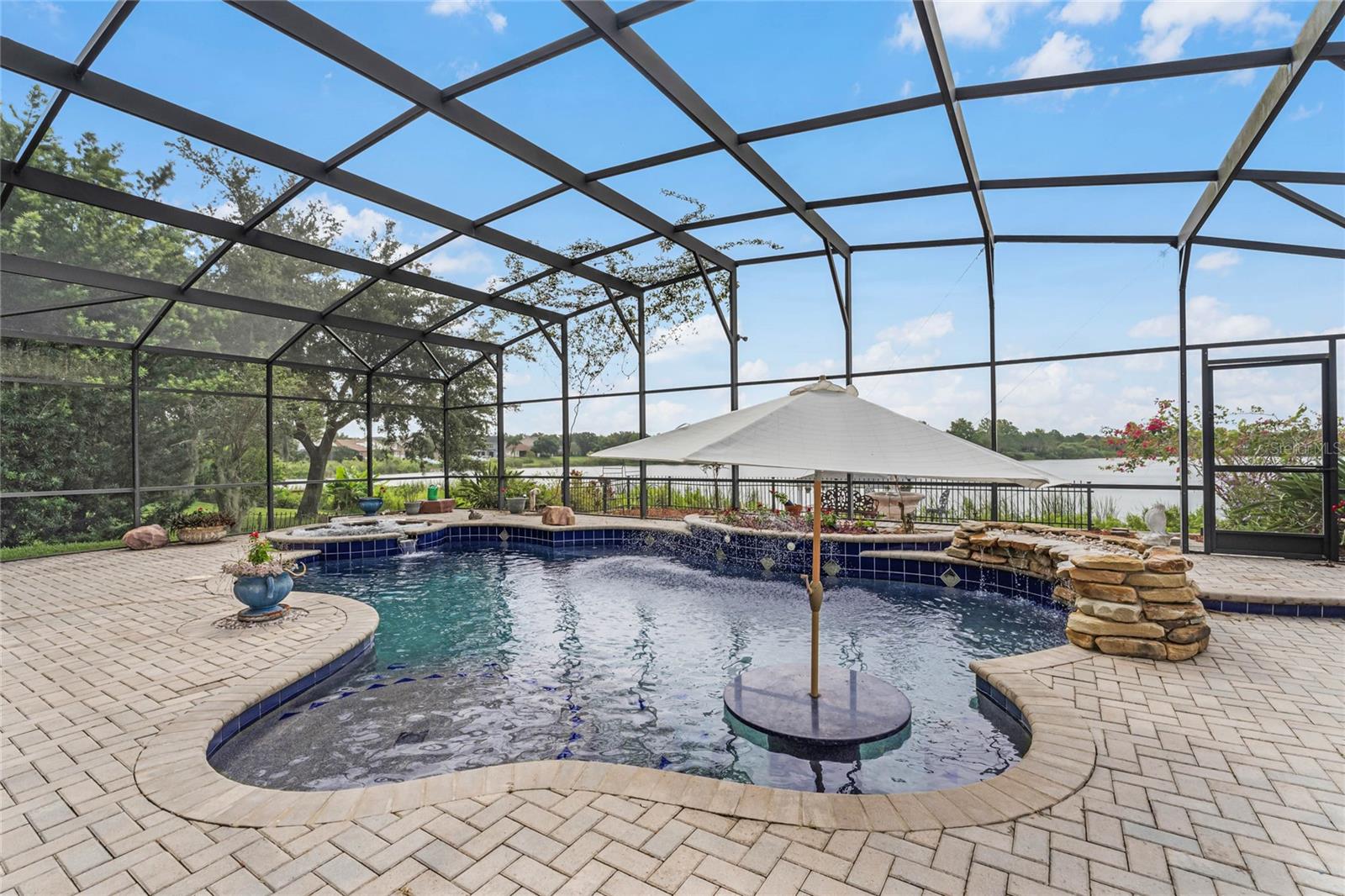 Screened in Pool Area