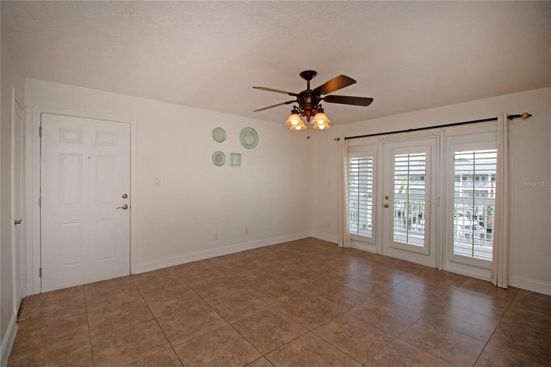 Living room and front door