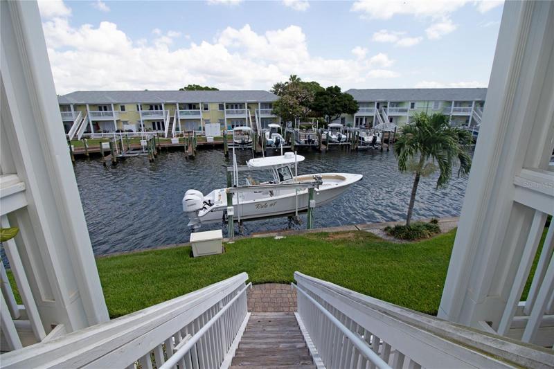 Boat lift off of Patio