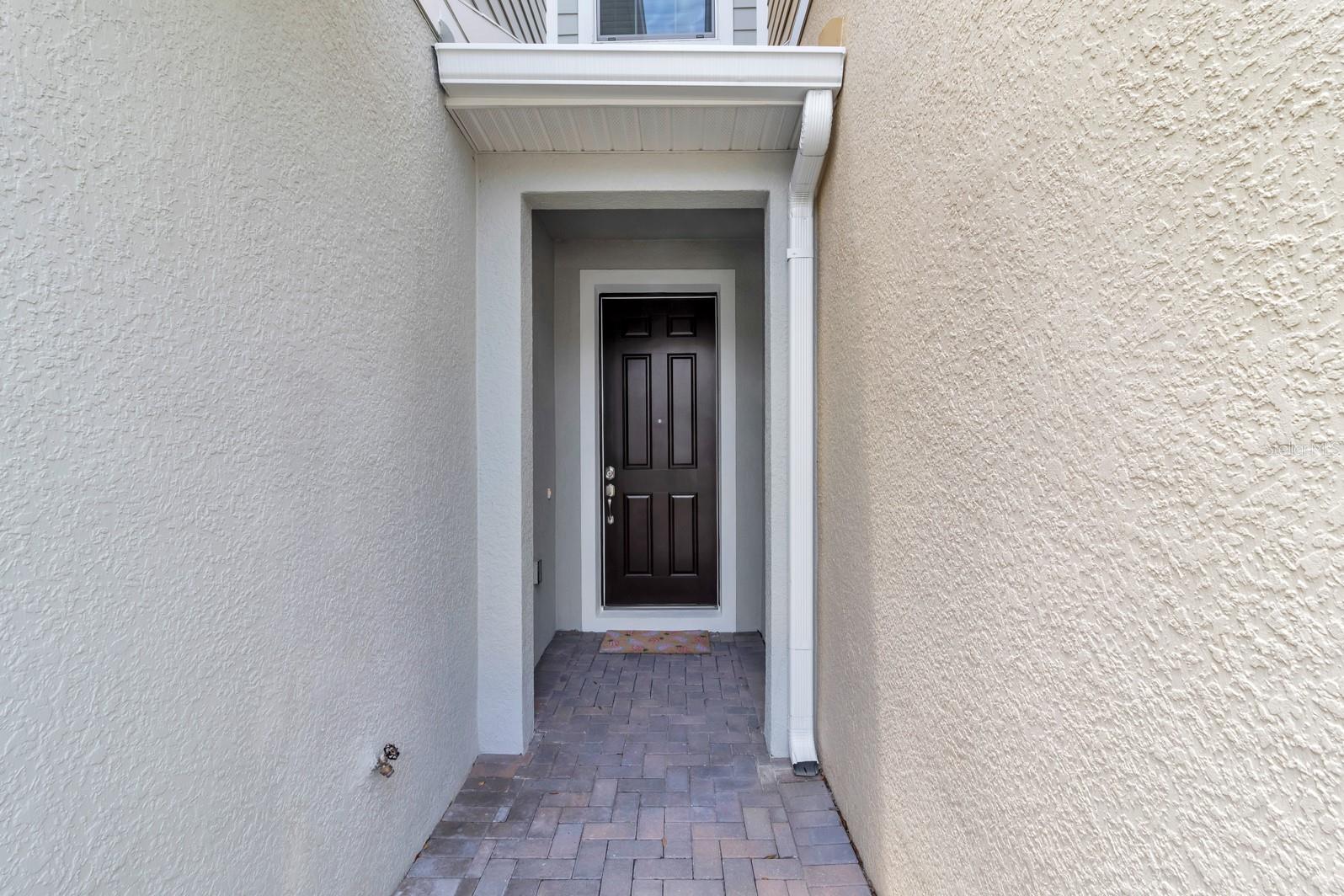 Pavered entryway