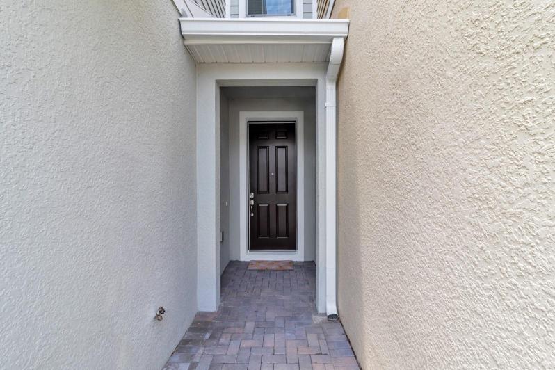 Pavered entryway