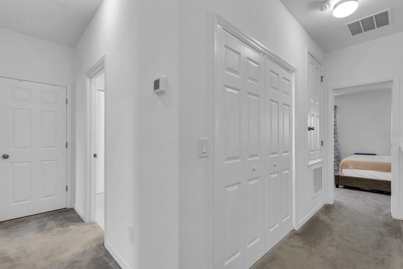 Owner's suite is split from the other two bedrooms