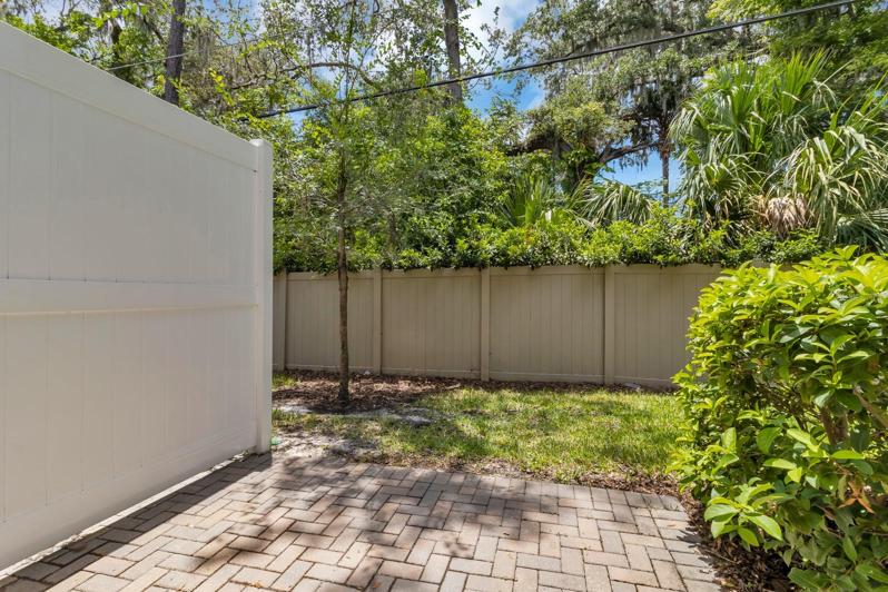 Private backyard