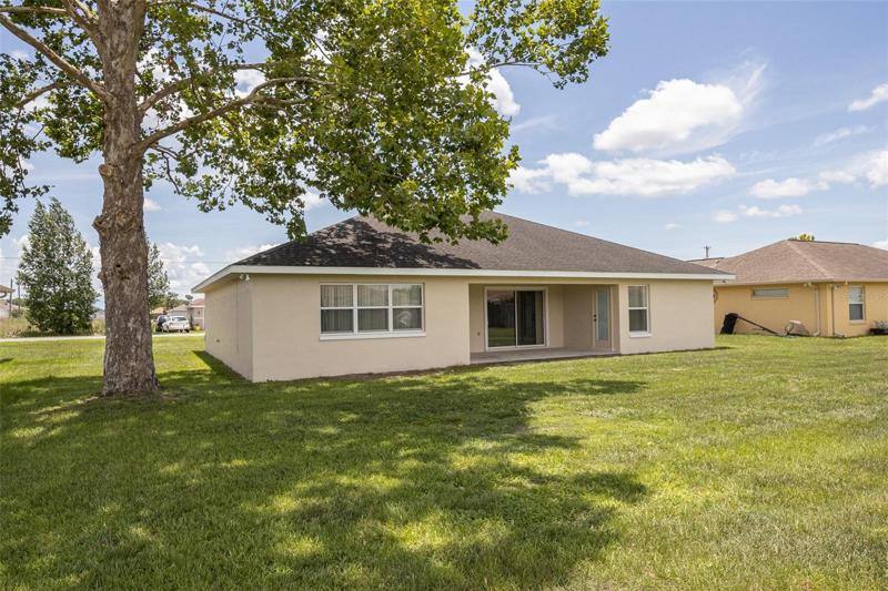Backyard on 0.23 acres