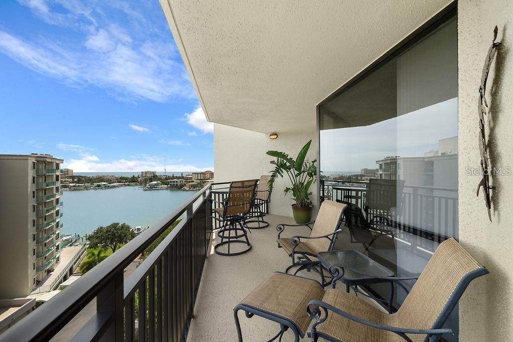 Balcony view toward Clearwater Beach