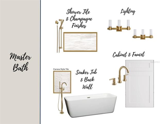 master bath color board