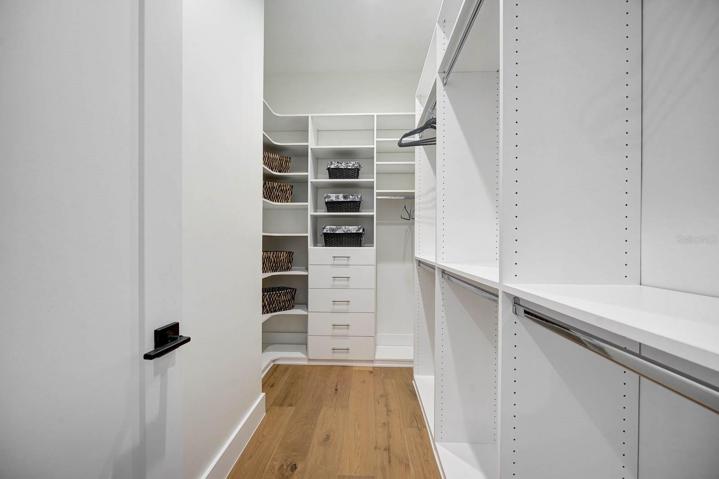 walk in closet with built ins