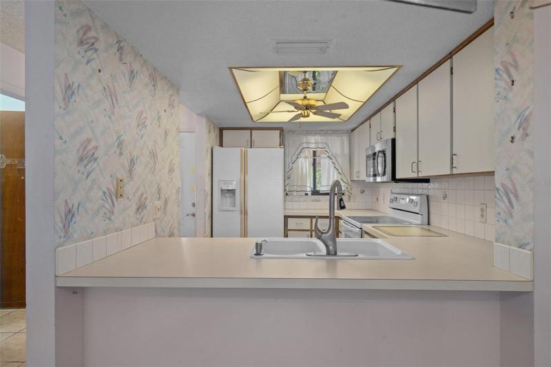 Kitchen Overlooking Dining Area