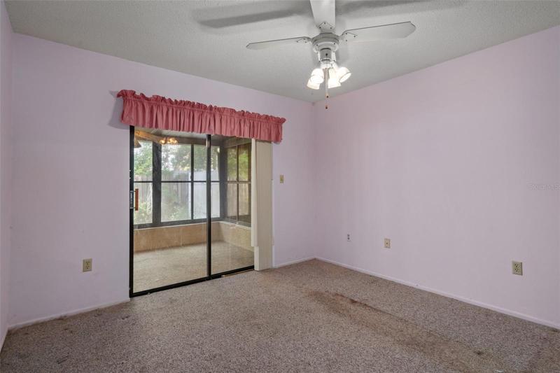 Bedroom 2 with Sliders to Lanai