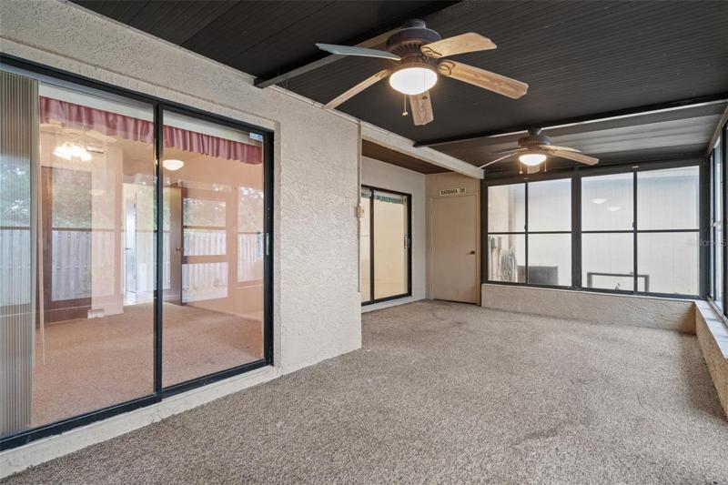 Spacious Enclosed Lanai