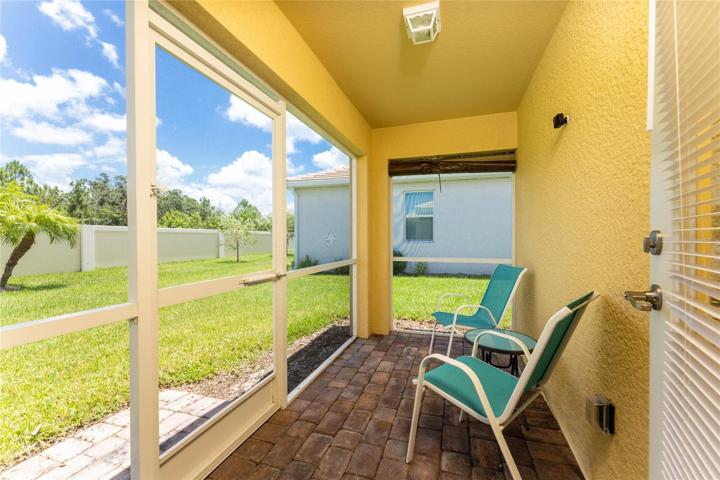 Screened lanai