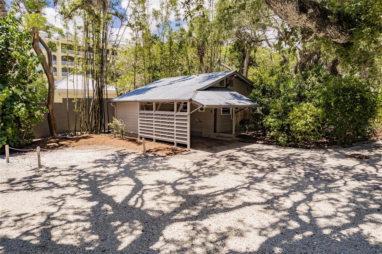 This efficiency condo is on a shared lot with the owner.