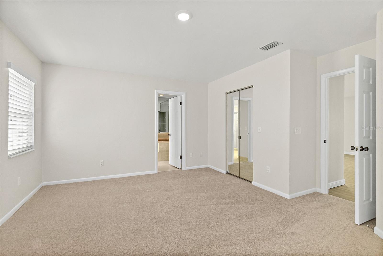 Suite has oversized walk in closet