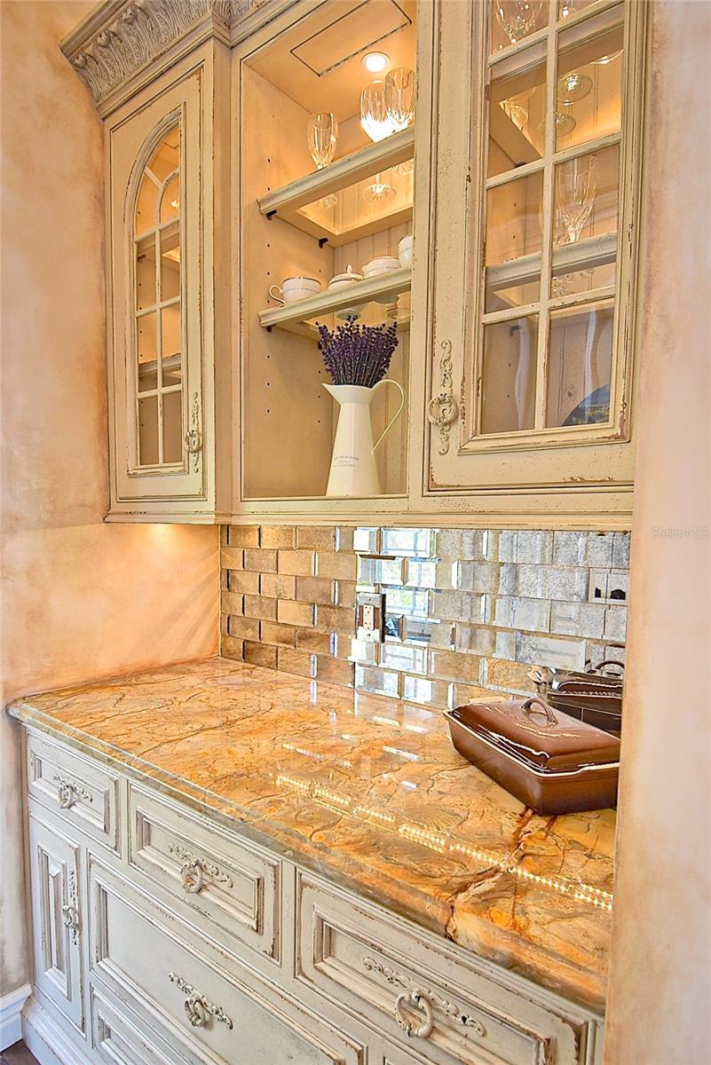 Butler's Pantry / coffee bar area