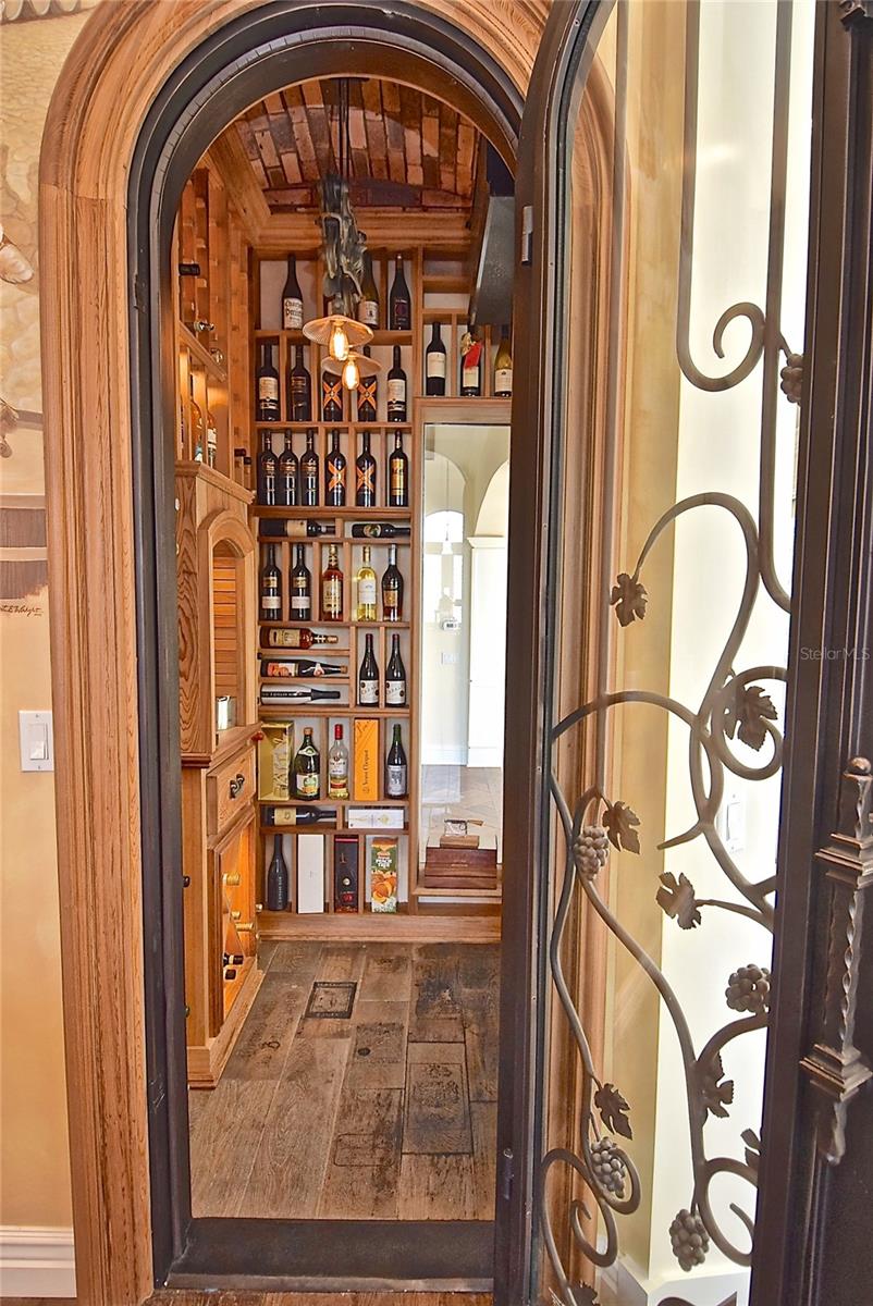 Wine Room - custom cedar