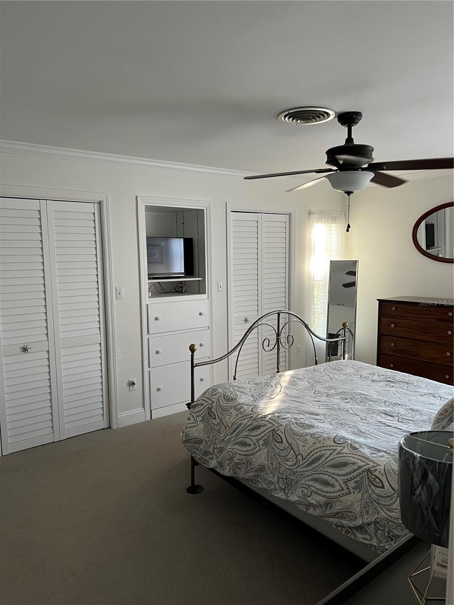 Master bedroom that features 2 built in closets and an en-suite-private bathroom.