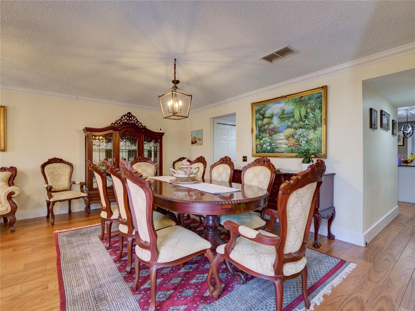 Formal Dining Room and Kitchen view