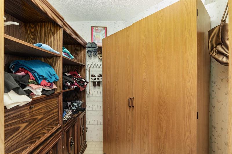 Master walk-in closet