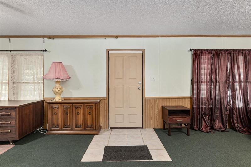 From dining room area, door to the front porch