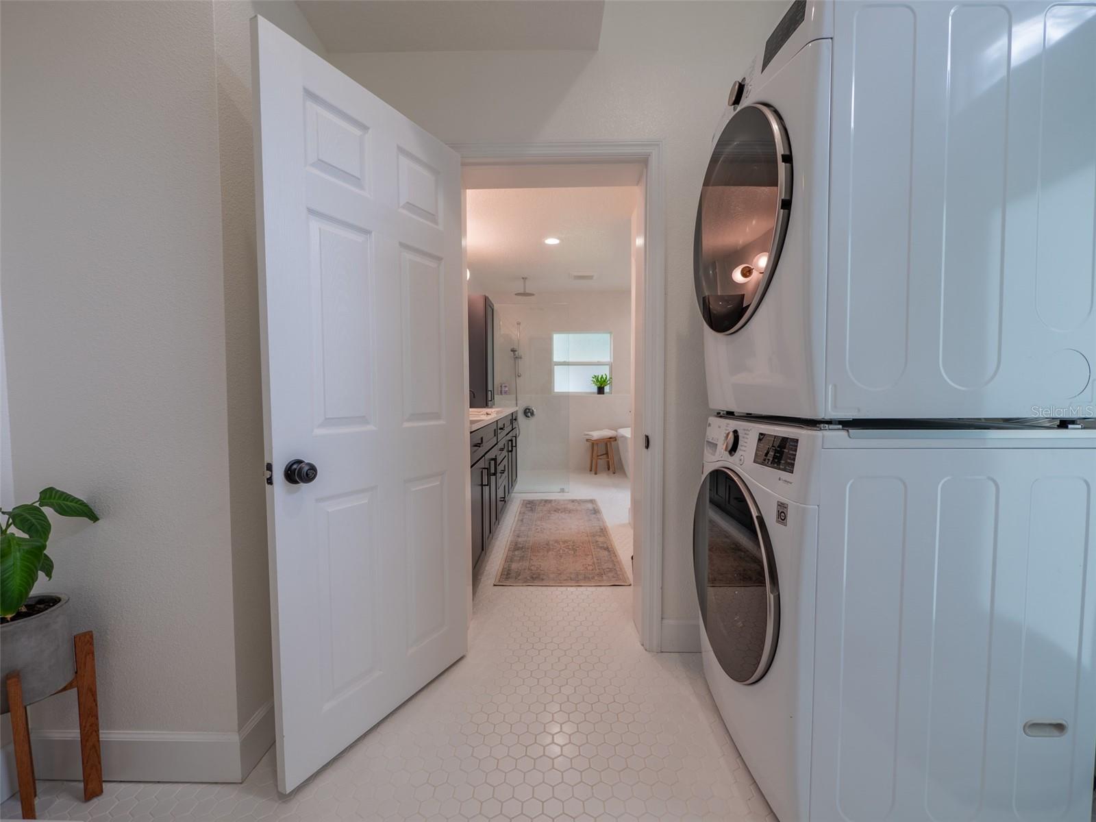 Laundry looking towards master bath