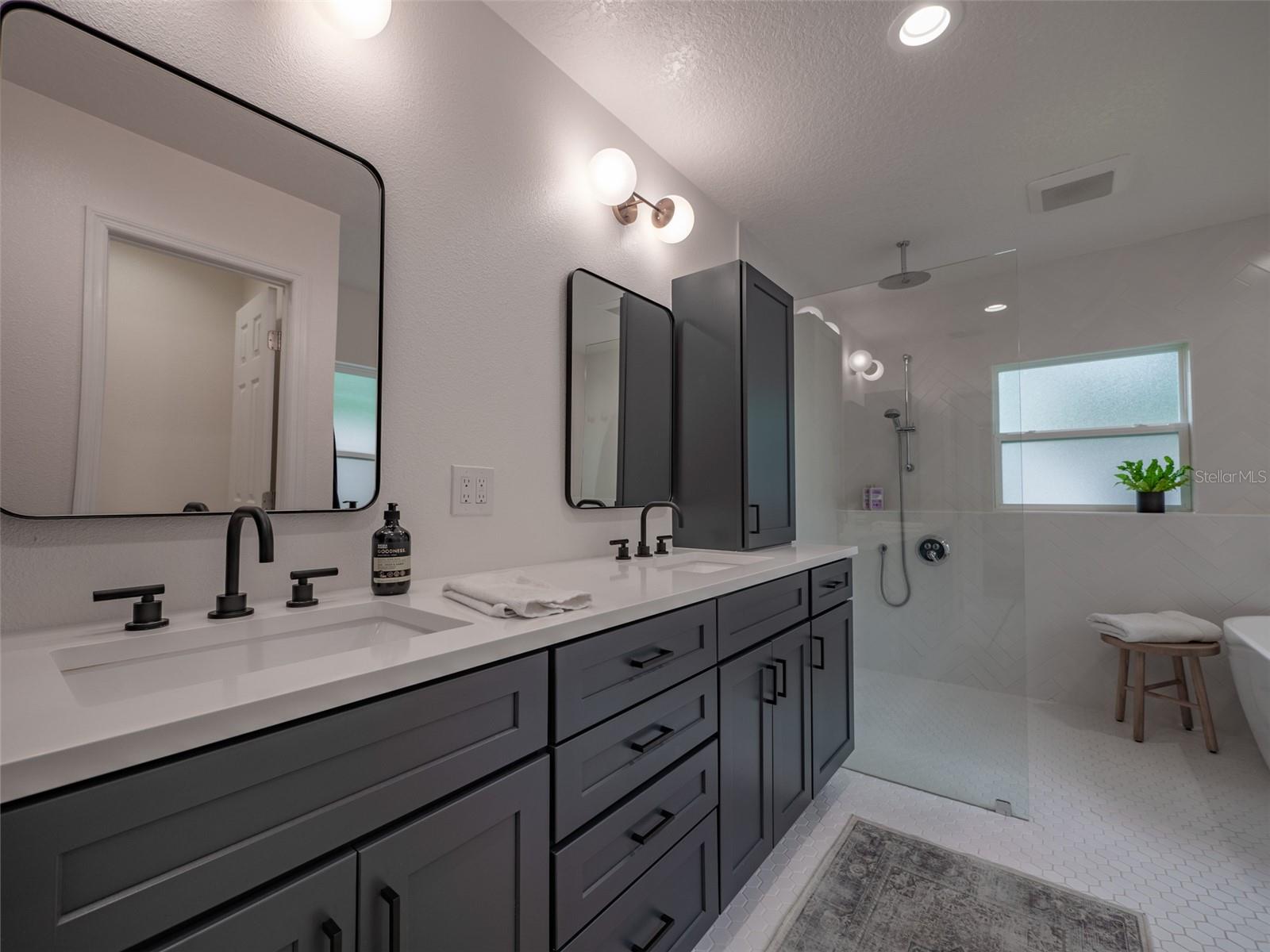 Master bath vanity