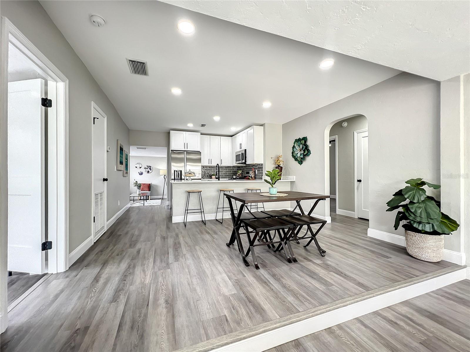 Open Dining Area and Kitchen