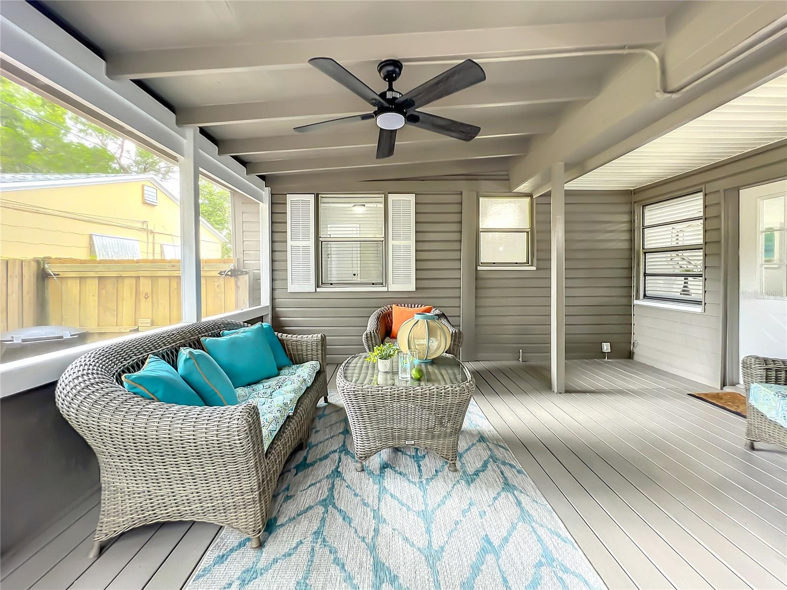 Covered Screened-in Porch