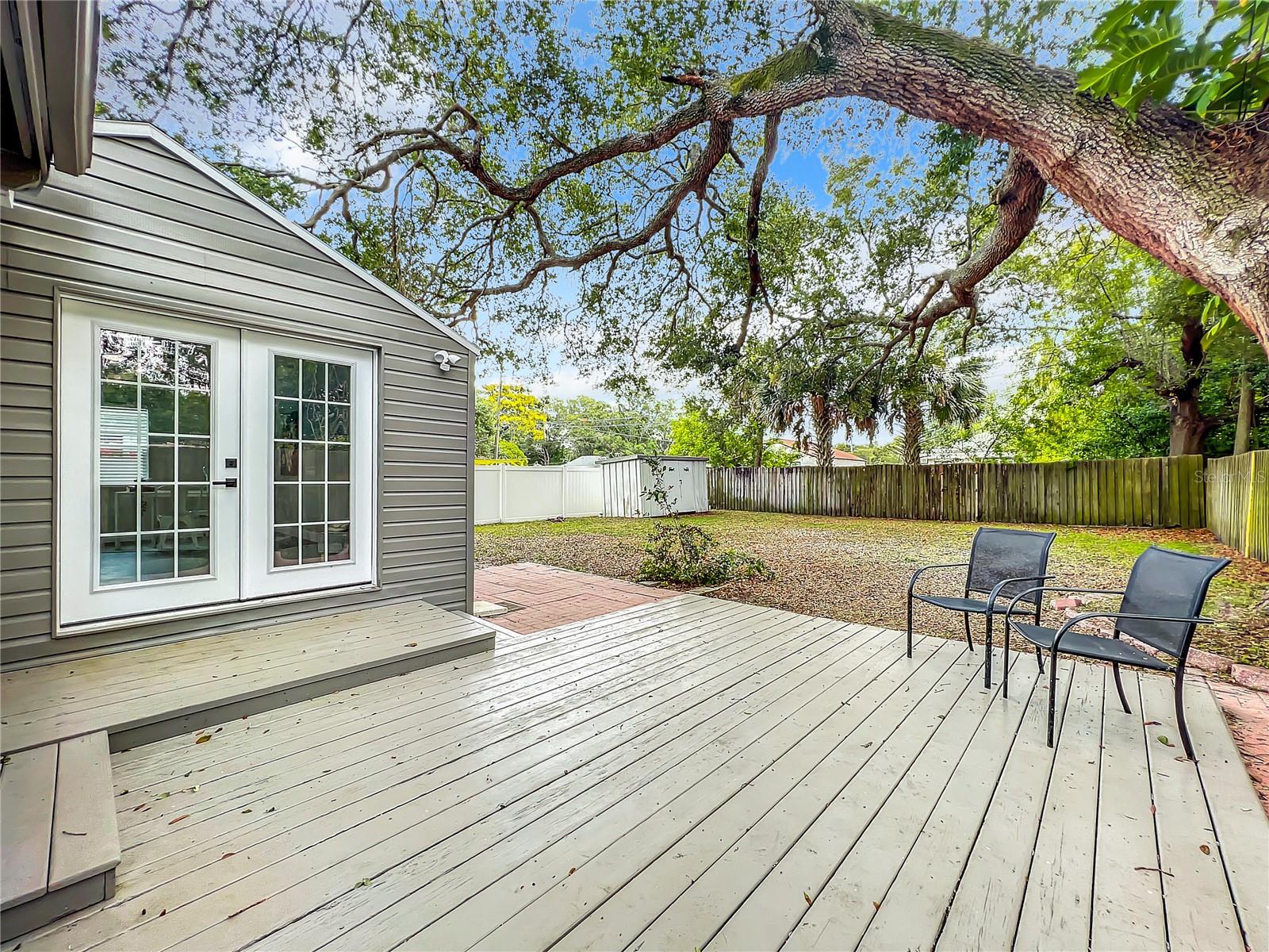 Backyard Deck off of Porch
