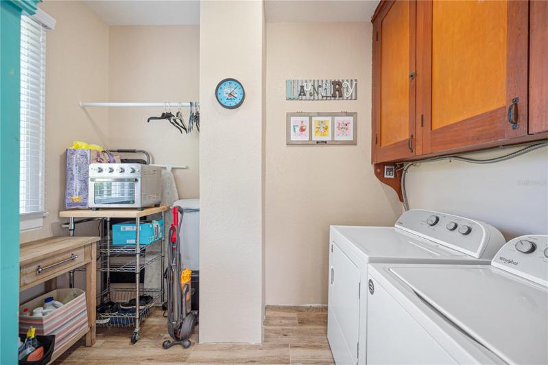 First floor laundry room