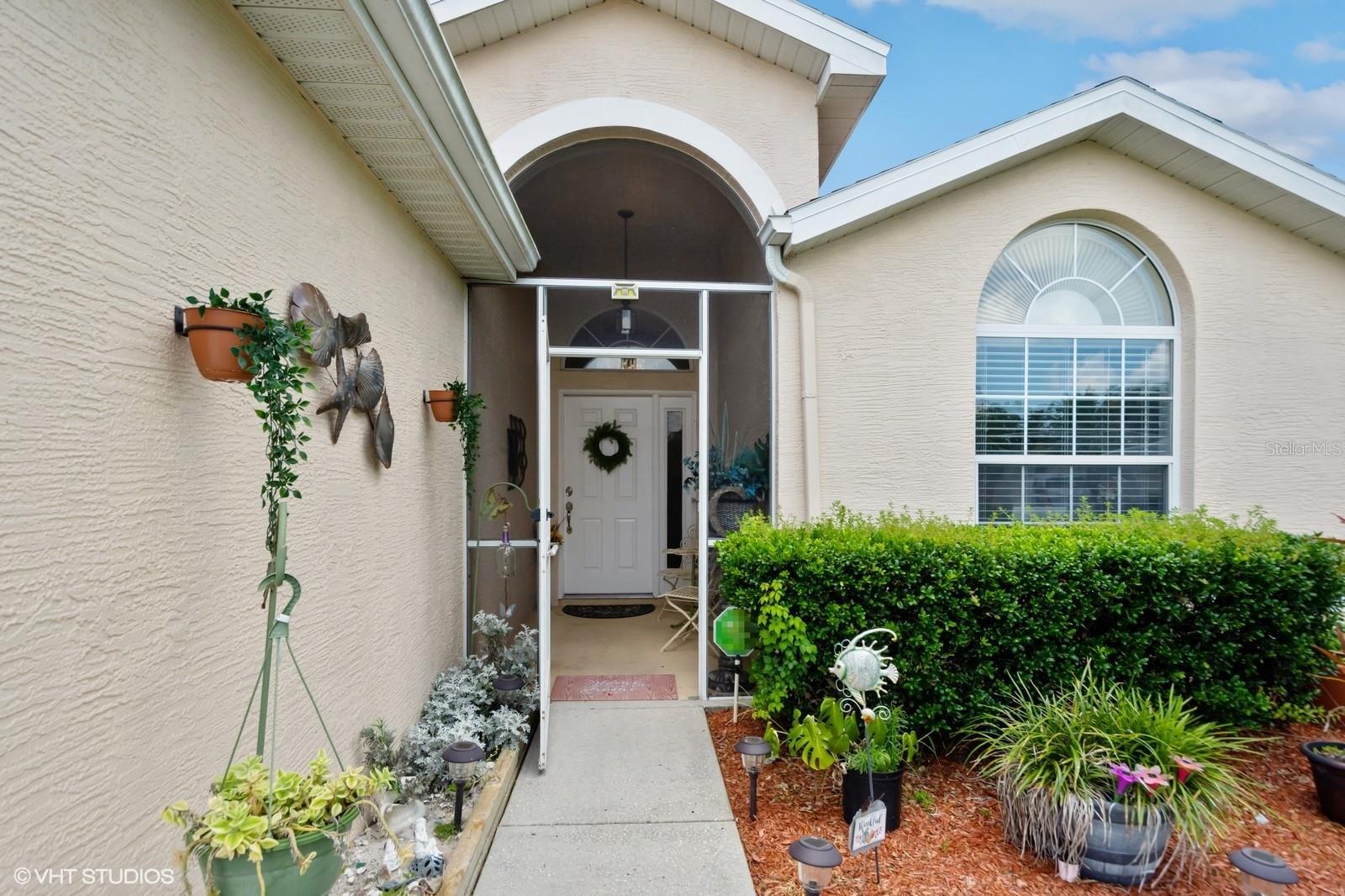 Landscaped front area