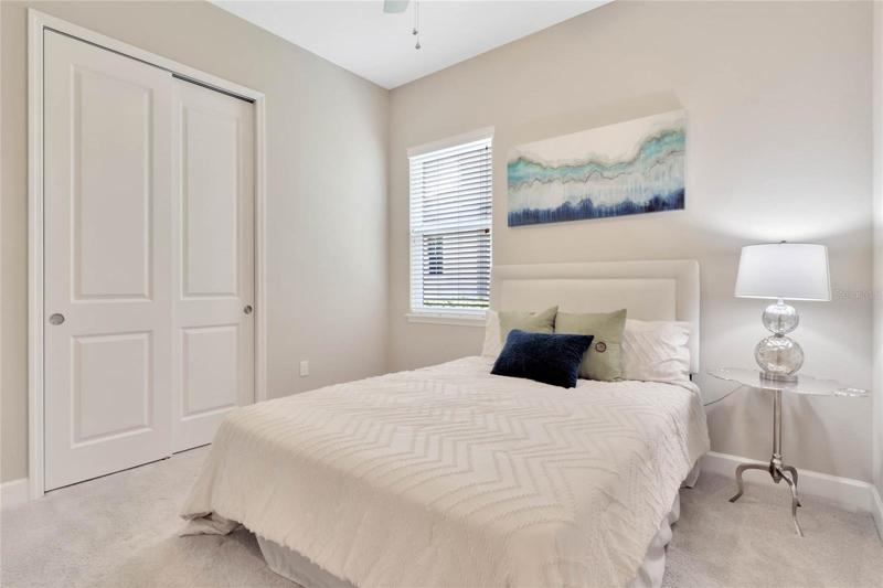 10' x 11' Bedroom #2 w/ a ceiling fan