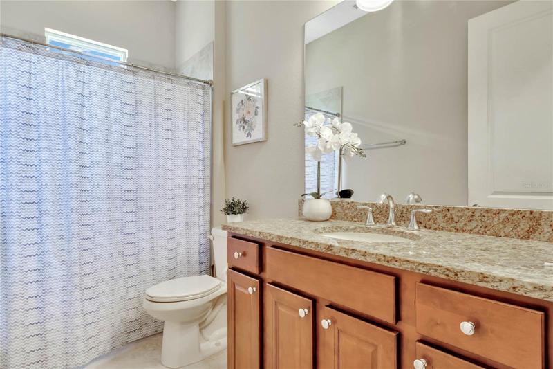 Guest Bathroom w/ tub w/ shower