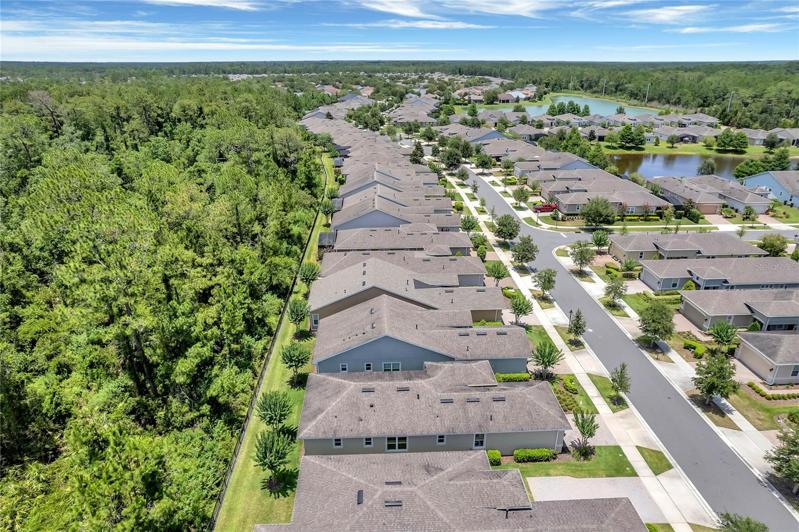 Aerial view from left side of home