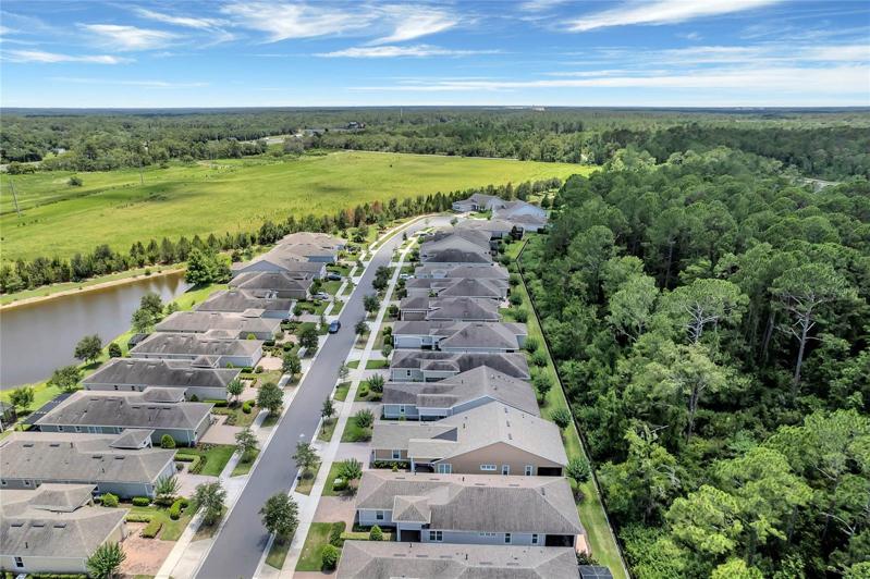 Aerial view from right side of home