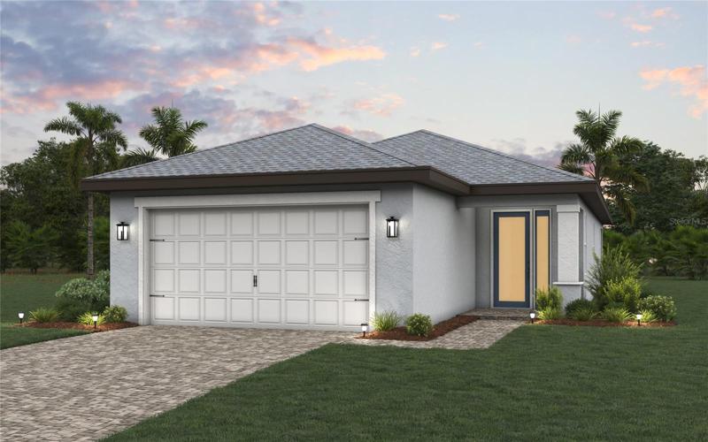 Estero Elevation D Rendering *DISCLAIMER: Renderings, Photos, Virtual Tours are of like model and are used for display purpose only, actual property may vary.