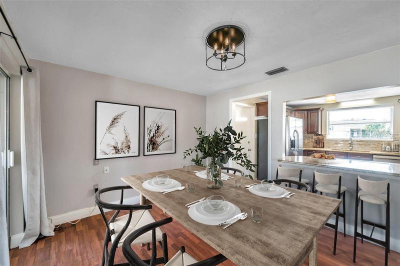 Open Living Room / Dining Room