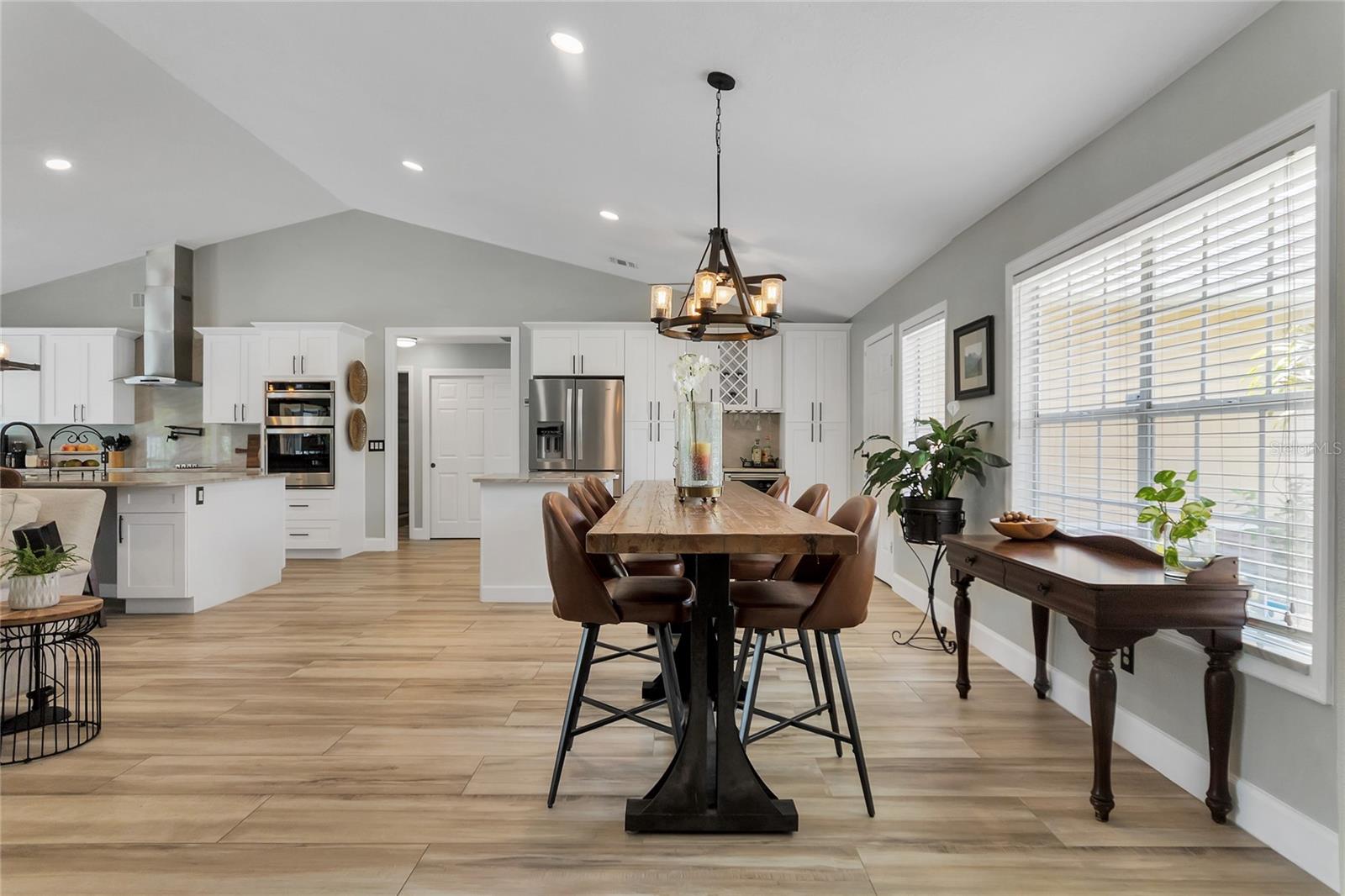 The attention to detail continues with new light fixtures throughout the house, enhancing the ambiance and modern appeal.
