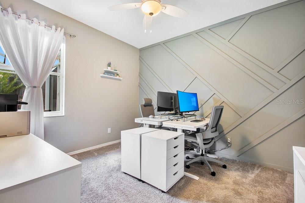 4th Bedroom with designer accent wall