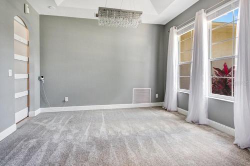 Formal Dining Room with Farmhouse door separate to kitchen