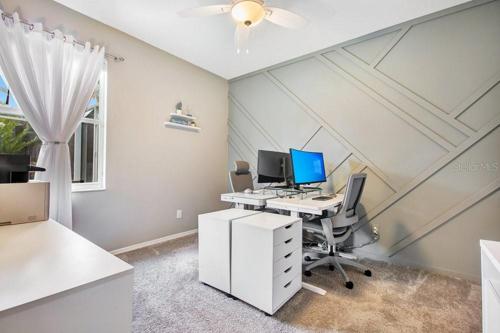 4th Bedroom with designer accent wall